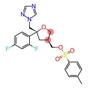 Toluene-4-sulfonica cid 5-(2,4-difluoro-phenyl)-5-[1,2,4]triazol-1-ylMethyl-tetrahydro-furan-3-ylMethyl ester