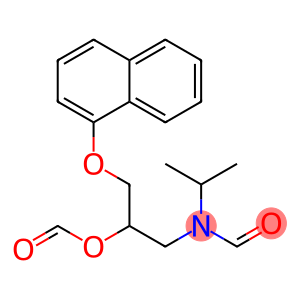 Formamide, N-[2-(formyloxy)-3-(1-naphthalenyloxy)propyl]-N-(1-methylethyl)-