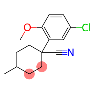 1-(5-chloro-2-methoxyphenyl)-4-methylcyclohexane-1-carbonitrile