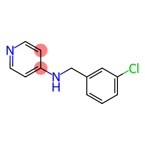 N-[(3-chlorophenyl)methyl]pyridin-4-amine