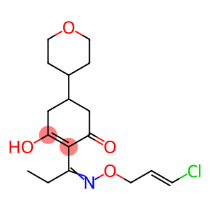 反式-2-[1-(3-氯烯丙氧基亚氨基)丙基]-3-羟基-5-(四氢-2H-四氢吡喃-4-基)-2-环己基-1-酮