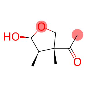 Ethanone, 1-(tetrahydro-5-hydroxy-3,4-dimethyl-3-furanyl)-, [3R-(3α,4α,5α)]- (9CI)