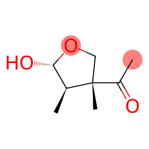 Ethanone, 1-(tetrahydro-5-hydroxy-3,4-dimethyl-3-furanyl)-, [3R-(3alpha,4alpha,5beta)]-