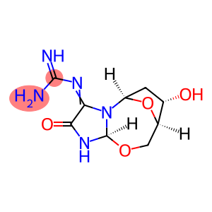 2,5'-anhydro-1-(2'-deoxy-beta-erythro-pentofuranosyl)-5-guanidinylidene-2-hydroxy-4-oxoimidazolidine