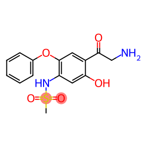 Methanesulfonamide, N-[4-(2-aminoacetyl)-5-hydroxy-2-phenoxyphenyl]-