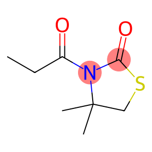 2-Thiazolidinone,  4,4-dimethyl-3-(1-oxopropyl)-