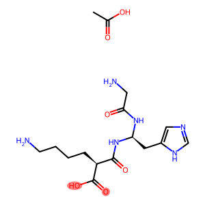 glycyl-histidyl-omega(NHCO)lysine, monoacetate