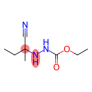 Hydrazinecarboxylic  acid,  2-(1-cyano-1-methylpropyl)-,  ethyl  ester