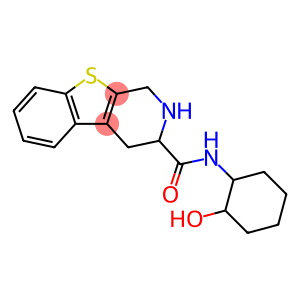 3-((2-hydroxycyclohex-1-yl)aminocarbonyl)-1,2,3,4-tetrahydro(1)benzothieno(2,3-c)pyridine