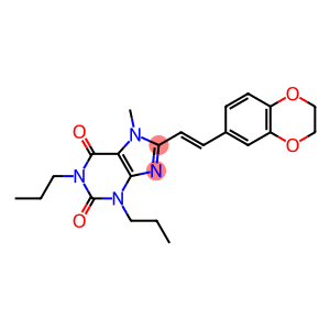 (E)-8-(2-(1,4-Benzodioxan-6-yl)vinyl)-7-methyl-1,3-dipropylxanthine