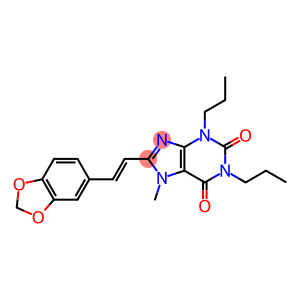 (E)-7-Methyl-8-(3,4-methylenedioxystyryl)-1,3-dipropylxanthine