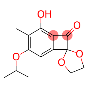 1-hydroxy-3-isopropoxy-2-methyl-spiro(benzo[b]cylobutane-5,2'-[1,3]dioxolane)-6-one
