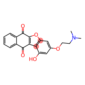 3-(2-(dimethylamino)ethoxy)-1-hydroxybenzo(b)naphtho(2,3-d)furan-6,11-dione