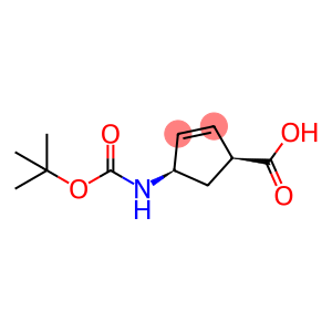(1S,4R)-(-)-4-AMINOCYCLOPENT-2-ENE-1-CARBOXYLIC ACID, N-BOC PROTECTED