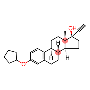 17a-ethynyl-1,3,5(10)-estratriene-3,17b-diol 3-cyclopentyl ether