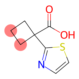 Cyclobutanecarboxylic acid, 1-(2-thiazolyl)-