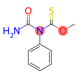 Carbamothioic  acid,  (aminocarbonyl)phenyl-,  O-methyl  ester  (9CI)