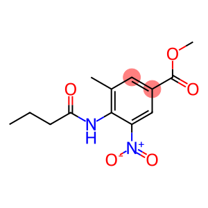 4-丁酰胺基-3-甲基-5-硝基苯甲酸甲酯