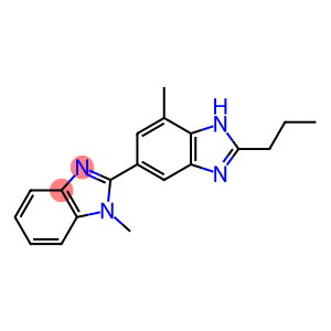 2-正丙基-4-甲基-6-(1-甲基苯并咪唑-2-基)苯并咪唑(双咪唑)