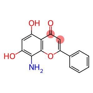 4H-1-Benzopyran-4-one,8-amino-5,7-dihydroxy-2-phenyl-(9CI)