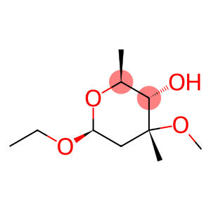 β-L-ribo-Hexopyranoside, ethyl 2,6-dideoxy-3-C-methyl-3-O-methyl-