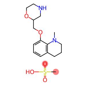 Quinoline, 1,2,3,4-tetrahydro-1-methyl-8-(2-morpholinylmethoxy)-, methanesulfonate (1:1)