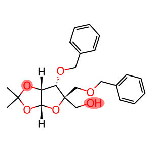 1,2-O-(1-Methylethylidene)-4-C-[(phenylmethoxy)methyl]-3-O-(phenylmethyl)-beta-L-lyxofuranose