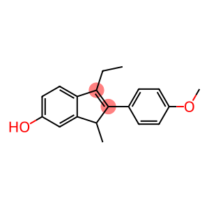 1H-Inden-6-ol, 3-ethyl-2-(4-methoxyphenyl)-1-methyl-