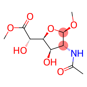 .beta.-D-Glucofuranosiduronic acid, methyl 2-(acetylamino)-2-deoxy-, methyl ester