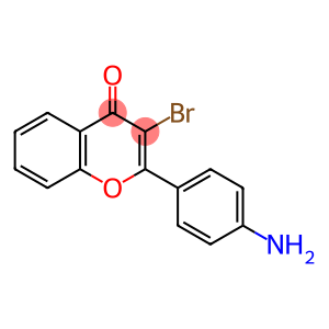 4H-1-Benzopyran-4-one, 2-(4-aminophenyl)-3-bromo-