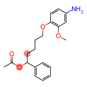 Benzenemethanol, α-[4-(4-amino-2-methoxyphenoxy)butyl]-, 1-acetate