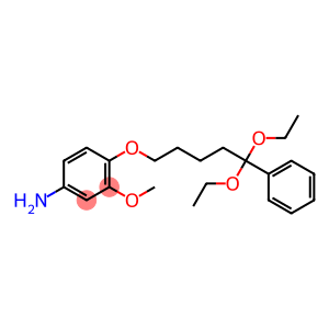Benzenamine, 4-[(5,5-diethoxy-5-phenylpentyl)oxy]-3-methoxy-