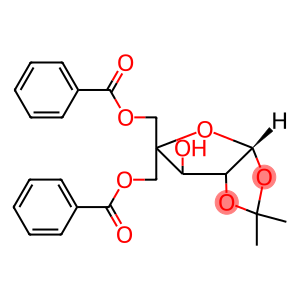 β-L-threo-Pentofuranose, 4-C-[(benzoyloxy)methyl]-1,2-O-(1-methylethylidene)-, 5-benzoate