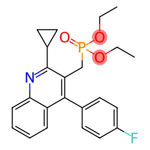 P-[[2-环丙基-4-(4-氟苯基)-3-喹啉基]甲基]膦酸二乙酯