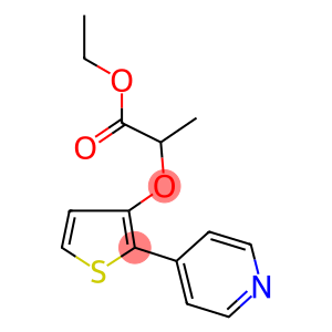 ethyl2-{[2-(4-pyridinyl)-3-thienyl]oxy}propanoate
