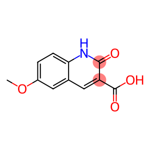 3-Quinolinecarboxylic acid, 2-hydroxy-6-methoxy-