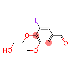 4-(2-HYDROXYETHOXY)-3-IODO-5-METHOXYBENZALDEHYDE
