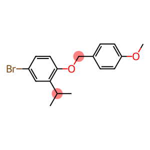4-Bromo-1-[(4-methoxyphenyl)methoxy]-2-(1-methylethyl)benzene