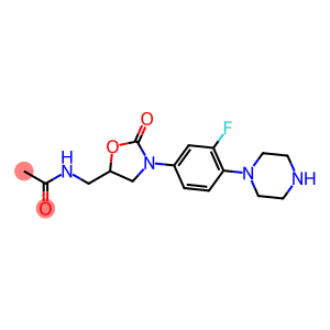 Acetamide, N-[[3-[3-fluoro-4-(1-piperazinyl)phenyl]-2-oxo-5-oxazolidinyl]methyl]-