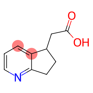 2-(6,7-dihydro-5H-cyclopenta[b]pyridin-5-yl)acetic acid