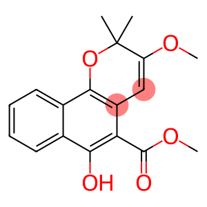 6-Hydroxy-3-methoxy-2,2-dimethyl-2H-naphtho[1,2-b]pyran-5-carboxylic acid methyl ester