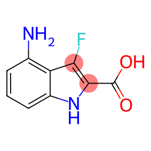 1H-Indole-2-carboxylic acid, 4-amino-3-fluoro-