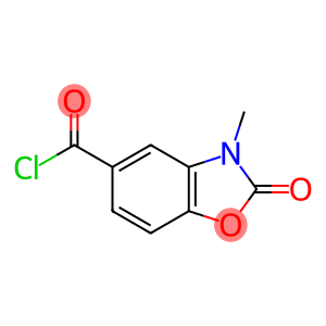 5-Benzoxazolecarbonyl chloride, 2,3-dihydro-3-methyl-2-oxo- (9CI)