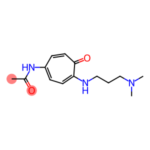 N-[4-[[3-(Dimethylamino)propyl]amino]-5-oxo-1,3,6-cycloheptatrien-1-yl]acetamide