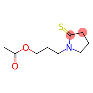 2-Pyrrolidinethione,  1-[3-(acetyloxy)propyl]-
