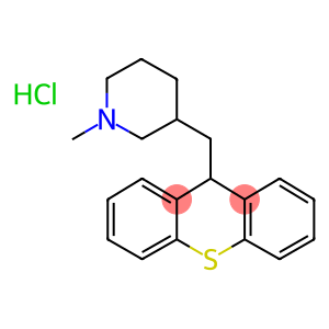 1-methyl-3-(9H-thioxanthen-9-ylmethyl)piperidine hydrochloride hydrate