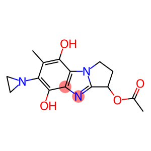 6-(1-aziridinyl)-2,3-dihydro-3-acetoxy-5,8-dihydroxy-7-methyl-1H-pyrrolo(1,2-a)benzimidazole