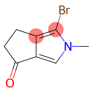 Cyclopenta[c]pyrrol-4(2H)-one, 1-bromo-5,6-dihydro-2-methyl-