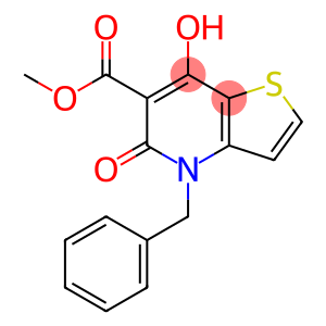 Thieno[3,2-b]pyridine-6-carboxylic acid, 4,5-dihydro-7-hydroxy-5-oxo-4-(phenylmethyl)-, methyl ester