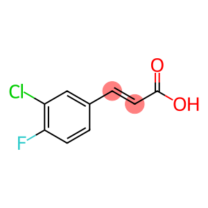 (E)-3-(3-Chloro-4-fluorophenyl)prop-2-enoic acid